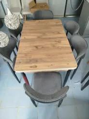 Açılır Kelebek Masa + 6 Sandalye