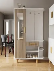 Ünye Spot sıfır aynalı portmanto, ayakkabılıklı ve askılı vestiyer